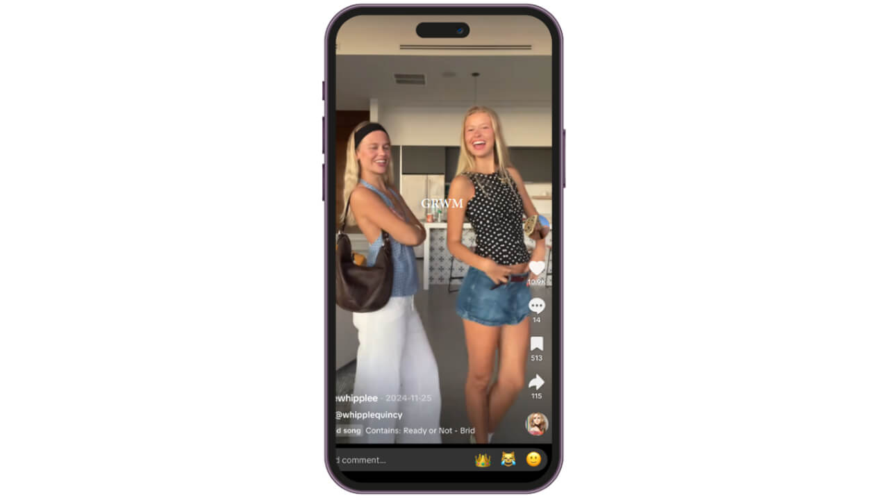 Sample Get Ready With Me UGC video post