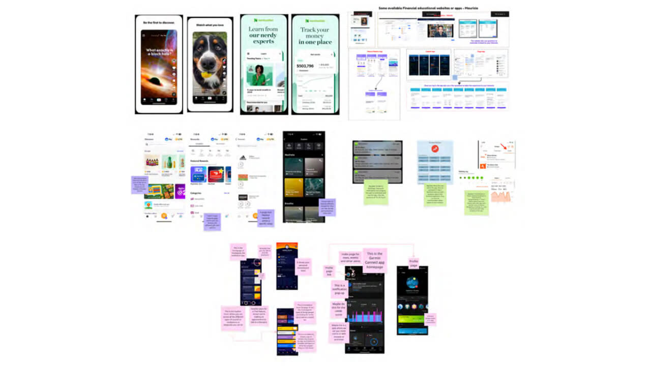Graphic depicting the lightning demos. Multiple interfaces showcasing effective design elements.