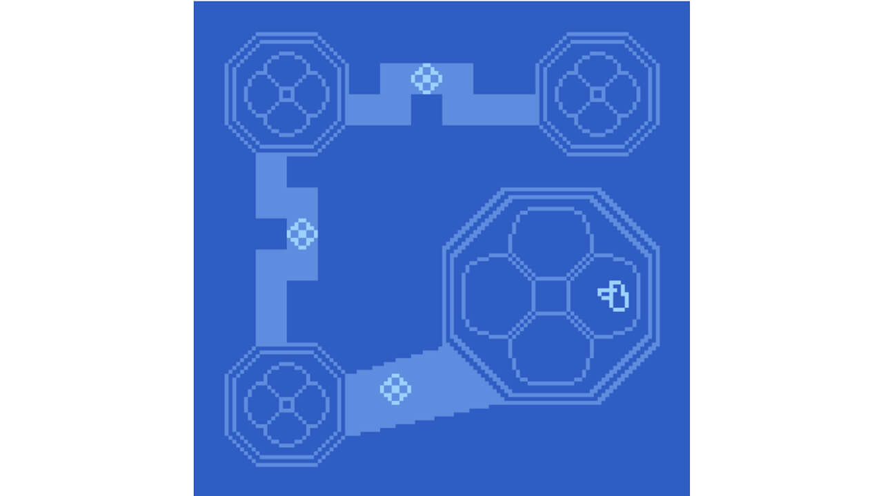 Screen shot of blue mini game